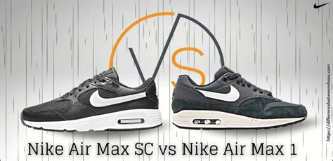 Nike Air Max 1 vs sc